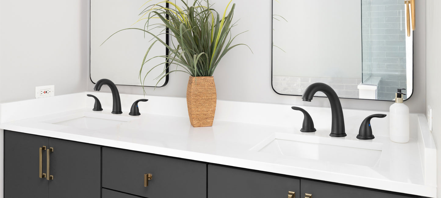 8-Inch Widespread 3 Hole Bathroom Faucet
