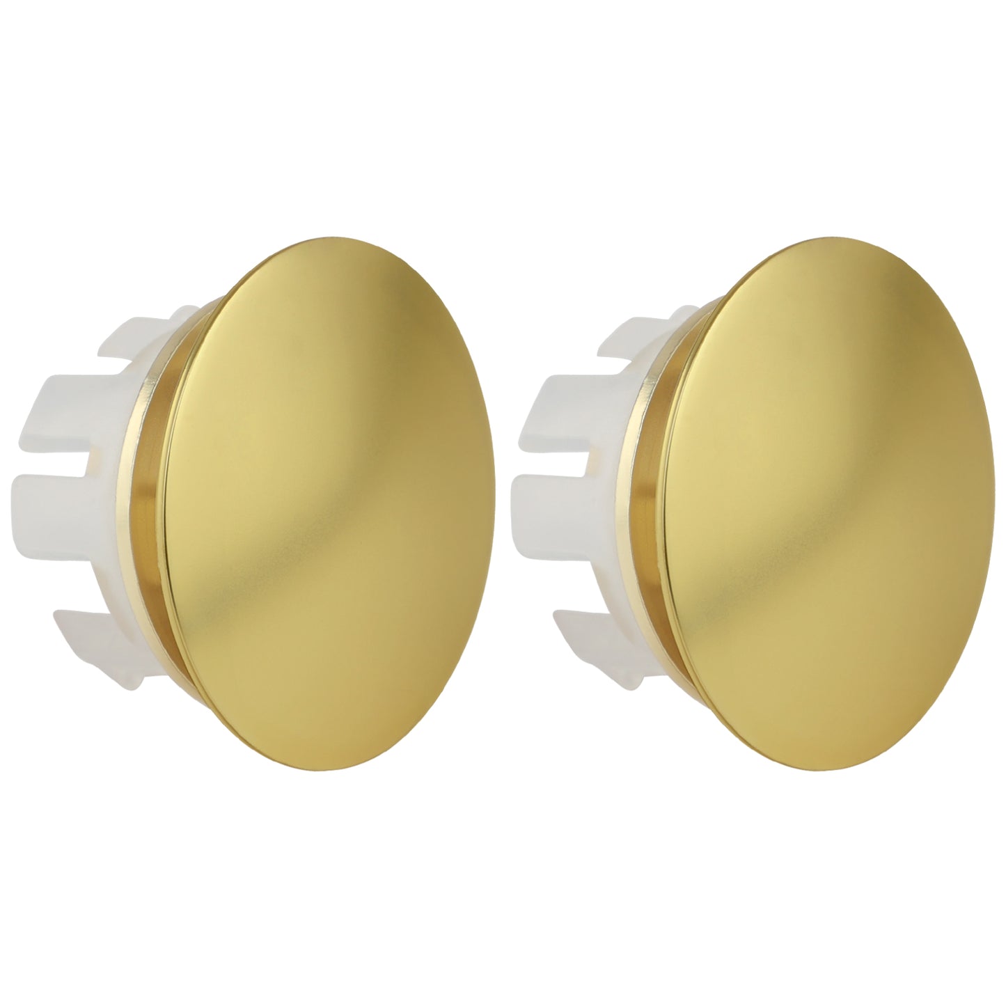 
                  
                    Midanya Sink Basin Overflow Trim Ring, Bathroom Vanity Vessel Sink Overflow Cover Basin Trim Brass Insert in Hole Round Caps, Sink Overflow Ring, Pack of 2
                  
                