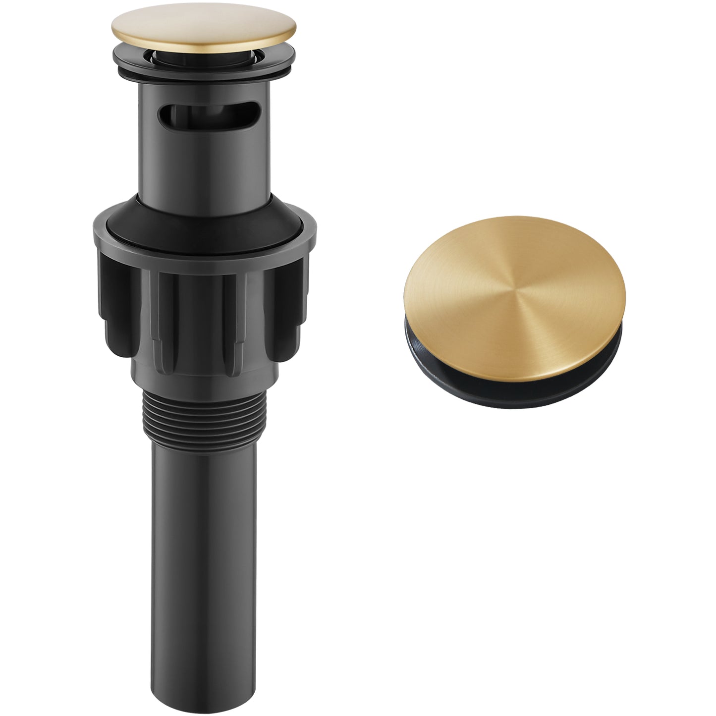 
                  
                    Midanya Pop Up Drain, ABS Bathroom Pop-up Sink Drain, Lavatory Kitchen RV Drain Strainer, Vanity Vessl Sink Drain Stopper Assembly, Universal Sink Drain Assembly
                  
                