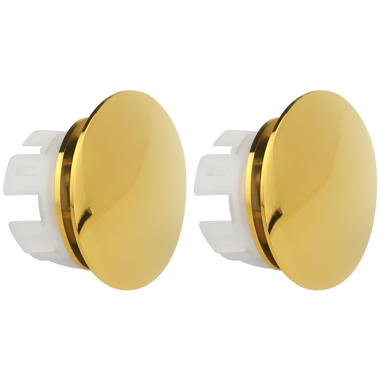 
                  
                    Midanya Sink Basin Overflow Trim Ring, Bathroom Vanity Vessel Sink Overflow Cover Basin Trim Brass Insert in Hole Round Caps, Sink Overflow Ring, Pack of 2
                  
                