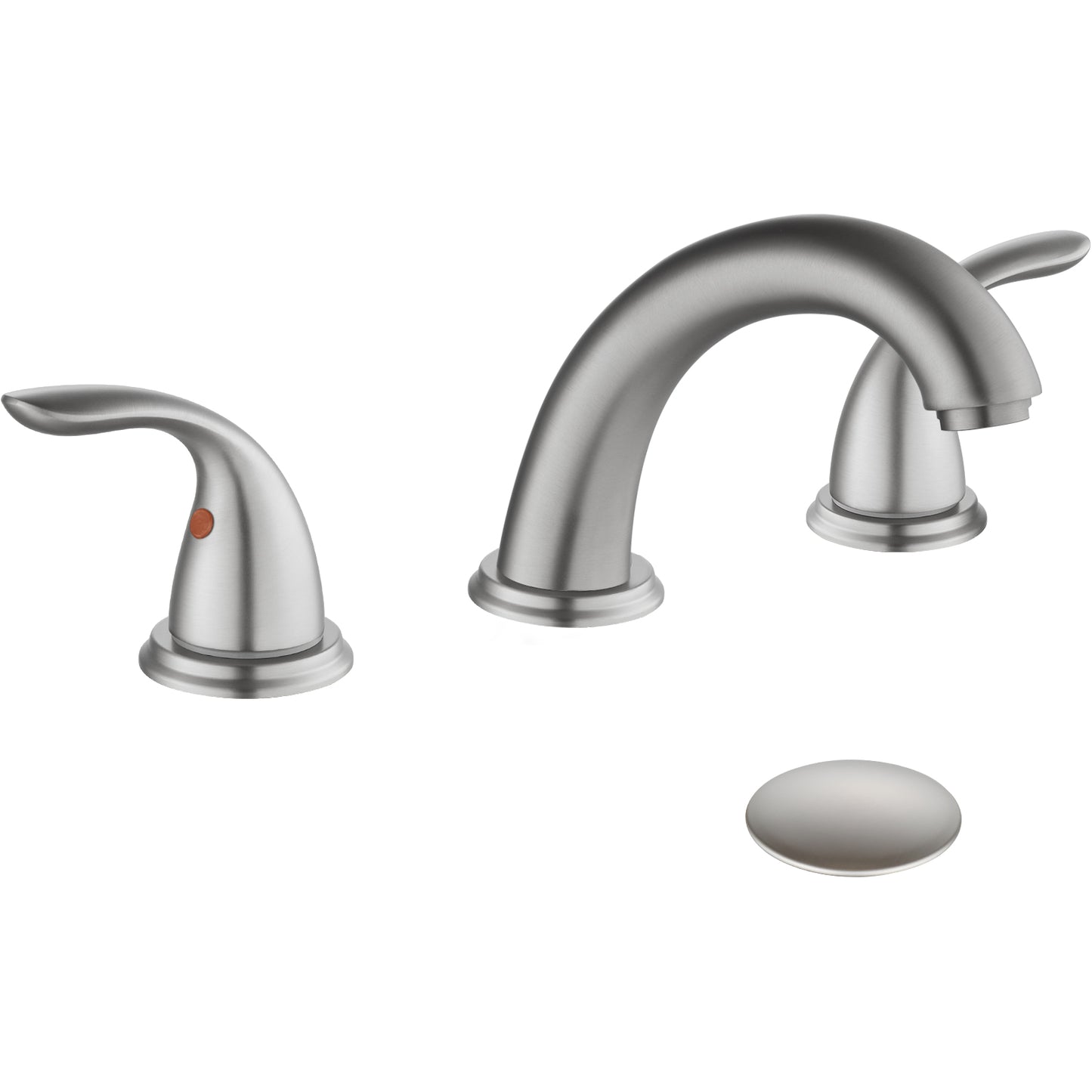 
                  
                    Midanya Bathroom Sink Faucet Widespread 2 Handle 3 Hole Bathroom Faucet Double Handle Faucet with Pop Up Drain and Water Supply Lines Low Arc Mixing Tap
                  
                