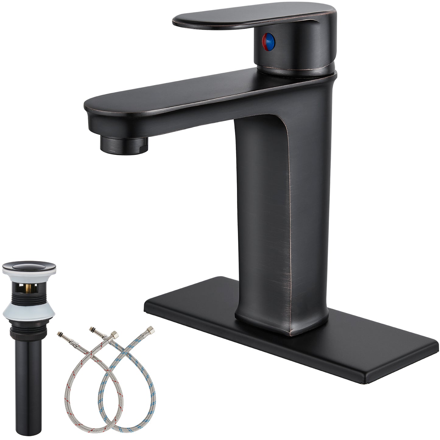 
                  
                    Midanya Bathroom Faucet Single Handle Tall Body Spout Lavatory Vanity Vessel Sink Faucets One Hole Deck Mount Basin Mixer Tap Brass Modern with Pop Up Drain Included
                  
                