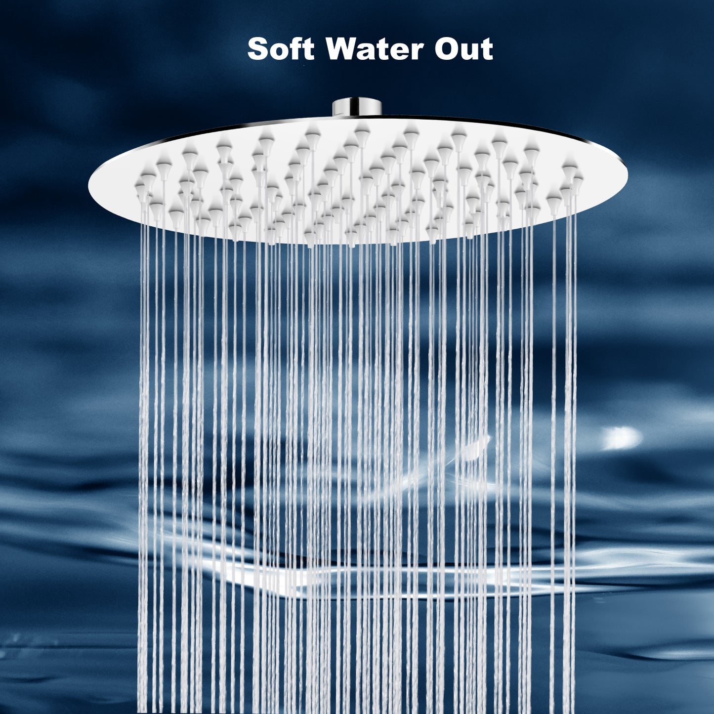 
                  
                    Midanya Round Rainfall Shower Head,6 Inch Stainless Steel High Pressure High Flow Stainless Steel Rainfall Shower Head,Ultra Thin Design High Pressure
                  
                
