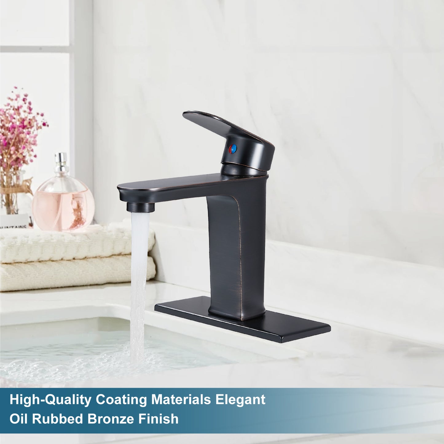 
                  
                    Midanya Bathroom Faucet Single Handle Tall Body Spout Lavatory Vanity Vessel Sink Faucets One Hole Deck Mount Basin Mixer Tap Brass Modern with Pop Up Drain Included
                  
                