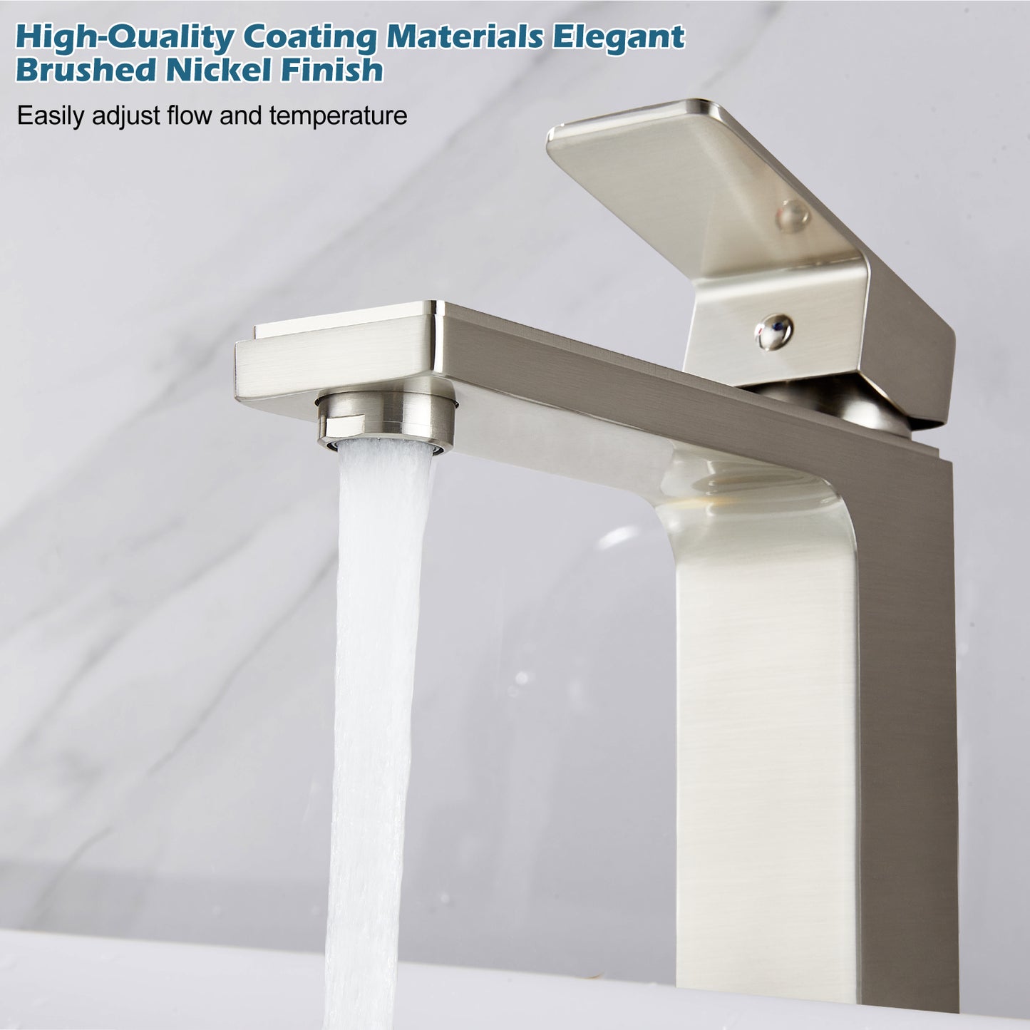 
                  
                    Bathroom Vessel Bowl Sink Faucet Tall Body Single Handle Lavatory Vanity Mixer Bar Tap with Pop Up Drain Tall Spout Single Hole Deck Mount Brass
                  
                