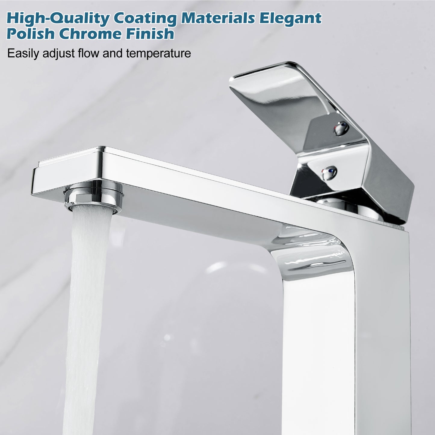 
                  
                    Midanya Bathroom Sink Faucet 1 Hole Single Handle Deck Mount Lavatory Mixer Tap Include Pop Up Drain with Overflow One Lever Commercial
                  
                