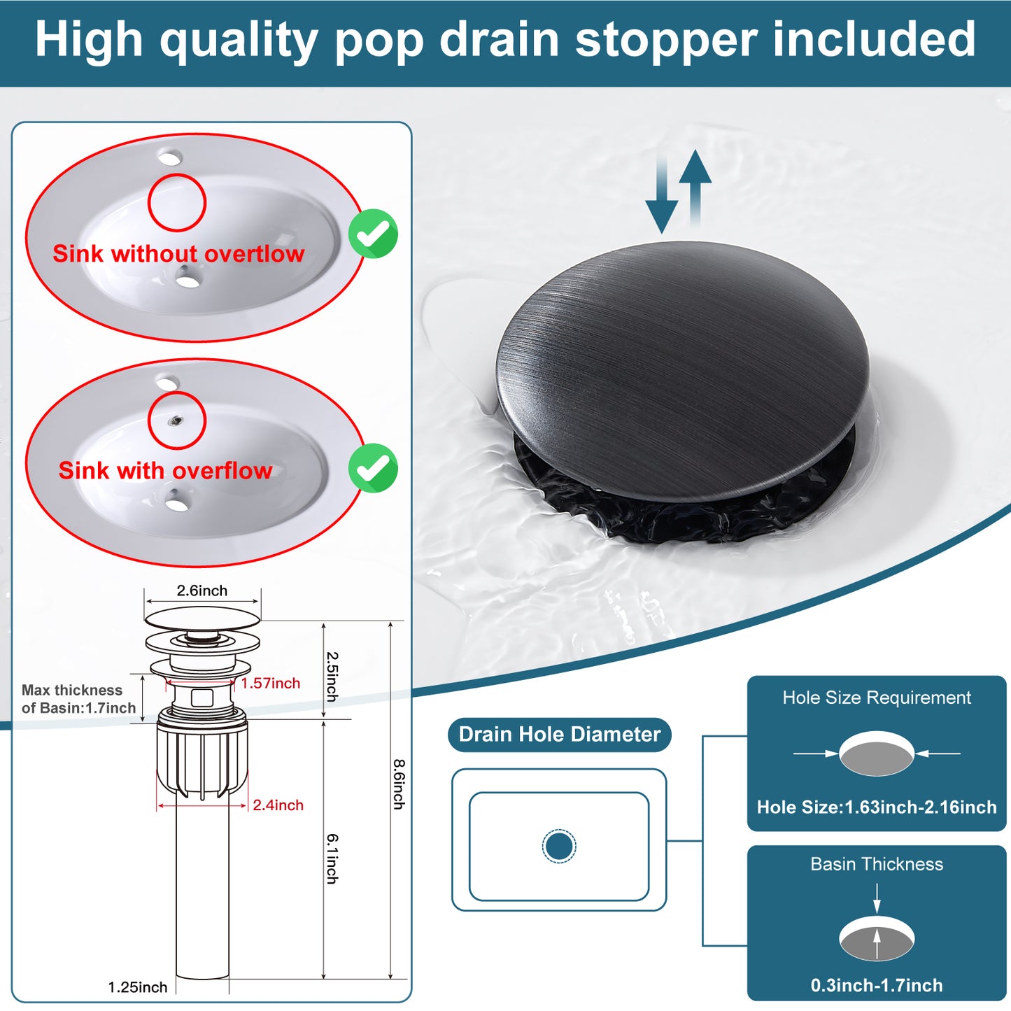 
                  
                    Midanya Waterfall Bathroom Faucet 1 Hole Single Handle Sink Vanity Faucet Wide Mouth Spout with with Pop Up Drain and Deck Mount Plate Lavatory Modern Commercial Mixer Tap
                  
                