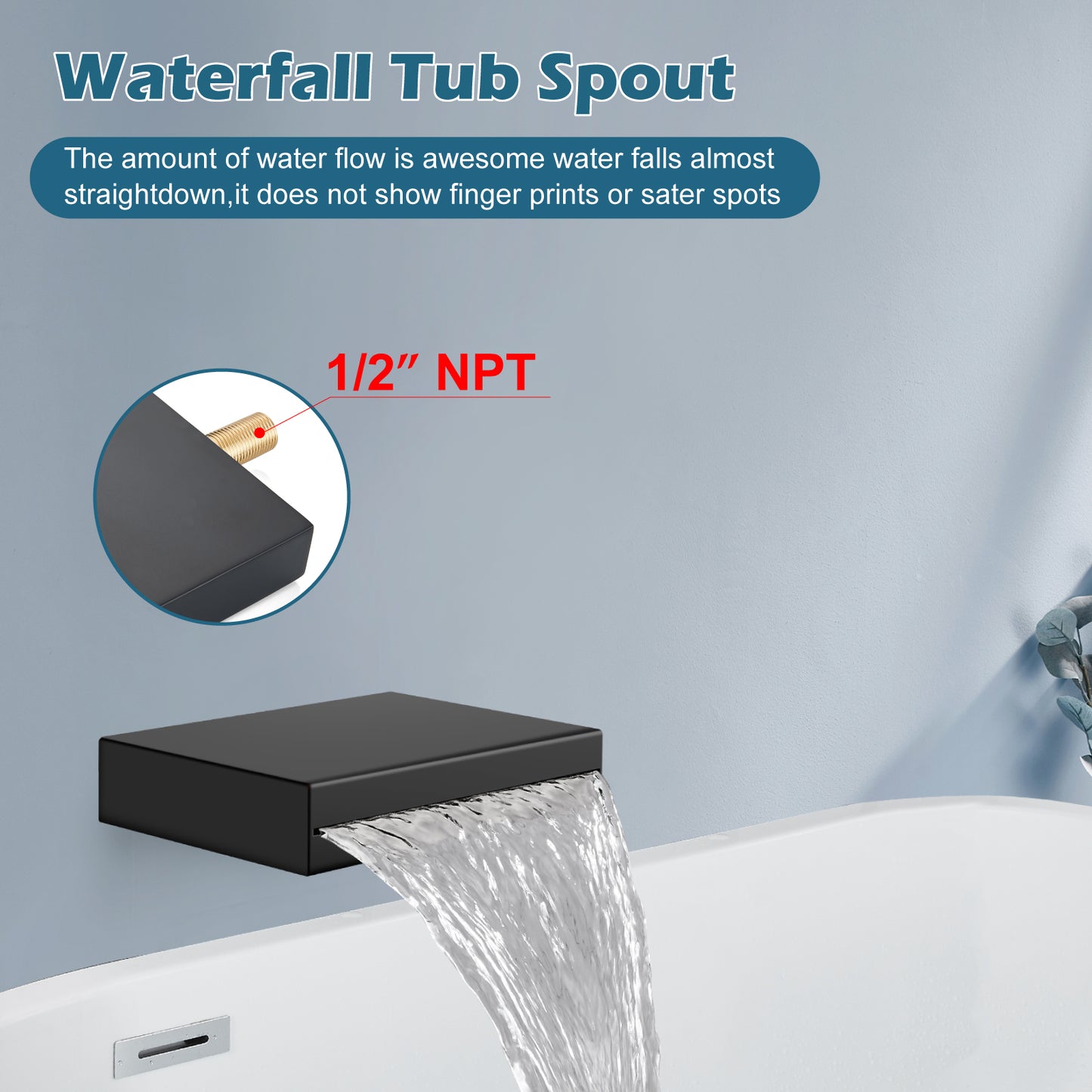 
                  
                    Midanya Oil-Rubbed Bronze Shower Faucet Set Shower System 10 inch Square Rainfall Shower Head Ceiling Mounted with Handheld Spray and Waterfall Tub Spout Included Rough-in Valve Mixer Combo and Trim
                  
                