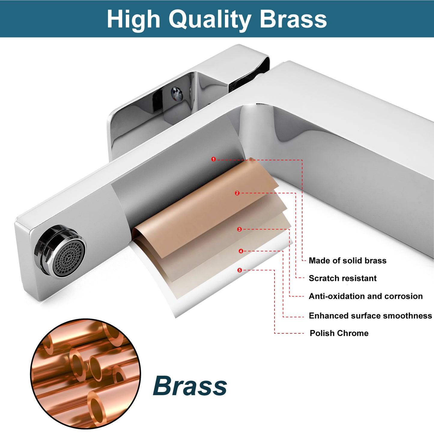 
                  
                    Bathroom Vessel Bowl Sink Faucet Tall Body Single Handle Lavatory Vanity Mixer Bar Tap with Pop Up Drain Tall Spout Single Hole Deck Mount Brass
                  
                