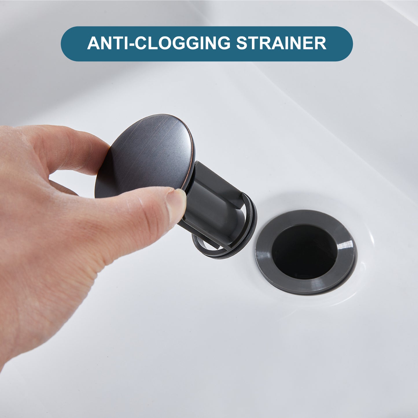 
                  
                    Midanya Pop Up Drain, ABS Bathroom Pop-up Sink Drain, Lavatory Kitchen RV Drain Strainer, Vanity Vessl Sink Drain Stopper Assembly, Universal Sink Drain Assembly
                  
                
