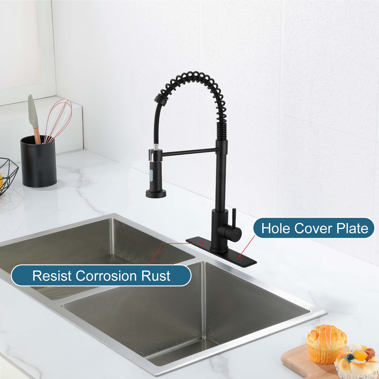 
                  
                    Midanya 10 Inch Sink Hole Cover Deck Plate,Vessel Vanity Sink Faucet Cover Plate,Bathroom Kitchen Lavatory Sink Faucet Deck Plate, Faucet Cover Cap, 1 or 3 Hole Cover Rectangle
                  
                