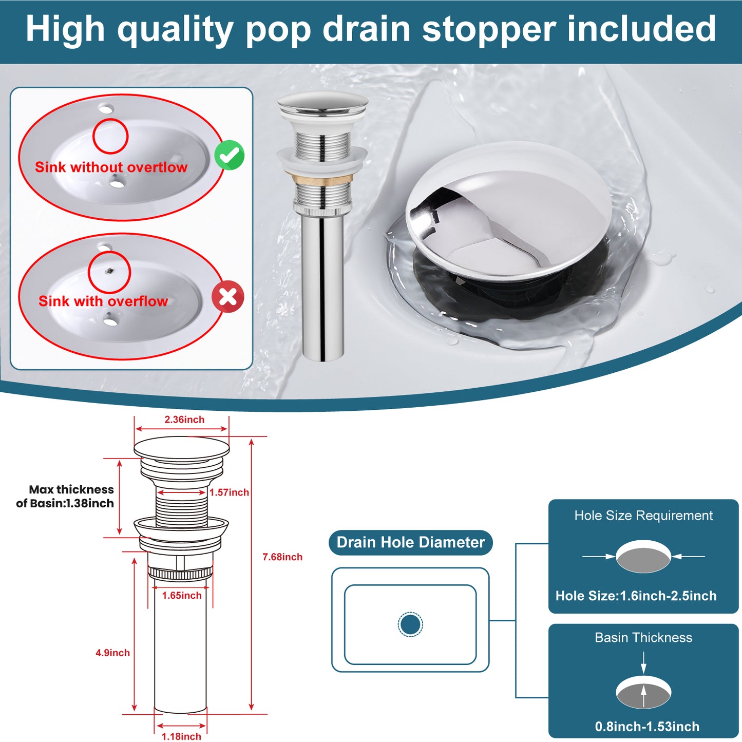 
                  
                    Bathroom Vessel Bowl Sink Faucet Tall Body Single Handle Lavatory Vanity Mixer Bar Tap with Pop Up Drain Tall Spout Single Hole Deck Mount Brass
                  
                