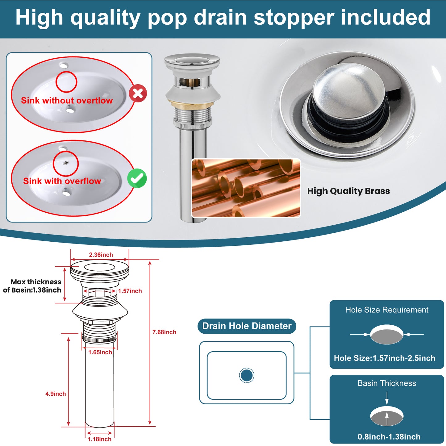 
                  
                    Midanya Bathroom Sink Faucet 1 Hole Single Handle Deck Mount Lavatory Mixer Tap Include Pop Up Drain with Overflow One Lever Commercial
                  
                