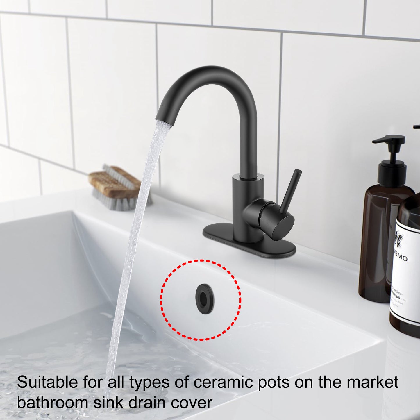 
                  
                    Midanya Brass Insert in Hole Round Caps, 2 Pcs Sink Basin Trim Overflow Cover, Bathroom Kitchen Vanity Vessel Sink Overflow Ring
                  
                