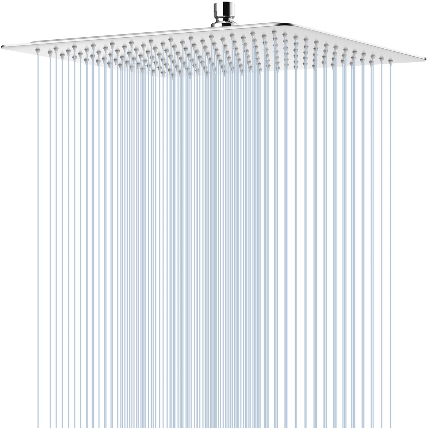 
                  
                    Midanya 16 Inch Rain Shower Head 16'' HIGH PRESSURE Square Stainless Steel 1/16" Ultra Thin Rain Large Showerhead Waterfall Full Body Coverage with Silicone Nozzle Swivel Connector
                  
                