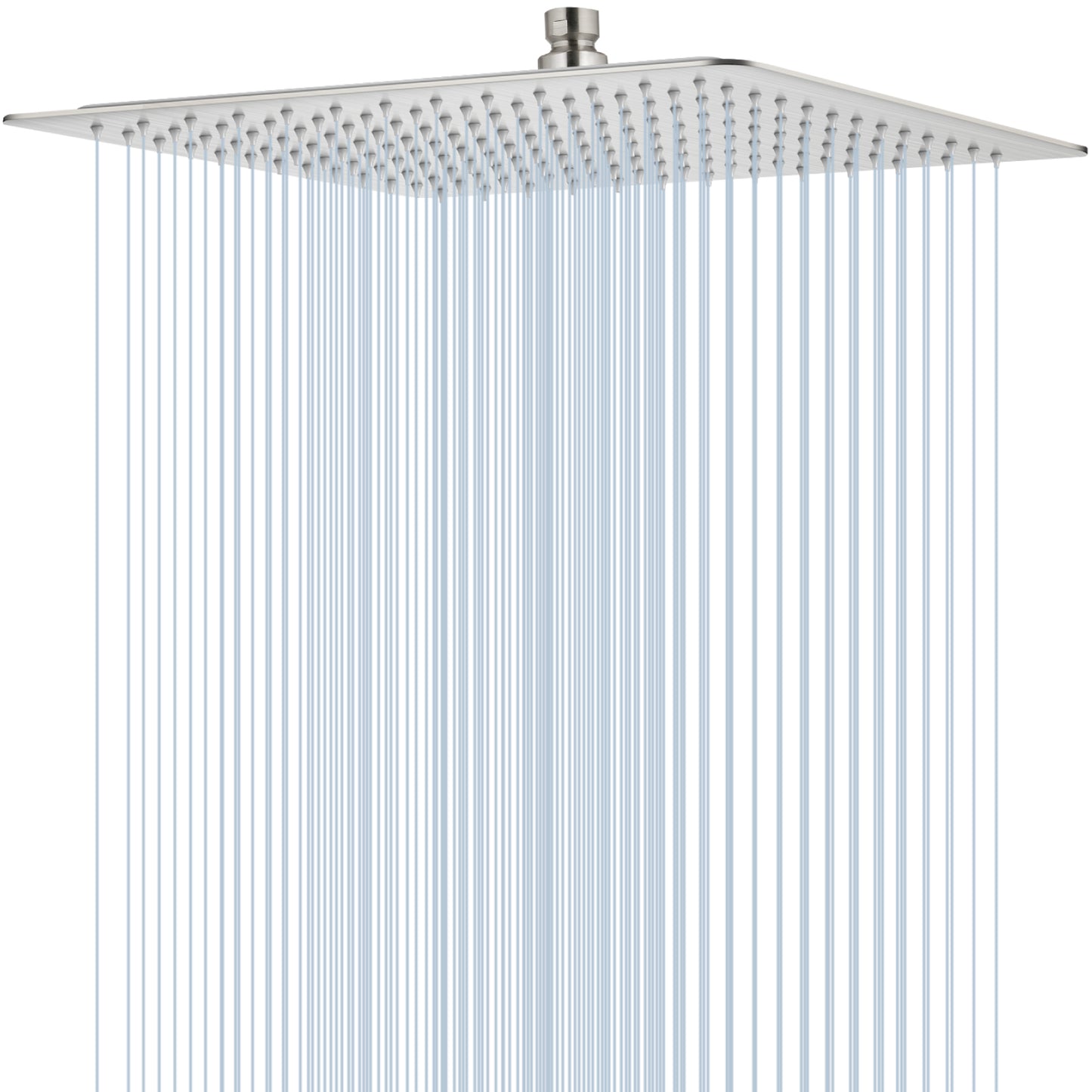 
                  
                    Midanya 16 Inch Rain Shower Head 16'' HIGH PRESSURE Square Stainless Steel 1/16" Ultra Thin Rain Large Showerhead Waterfall Full Body Coverage with Silicone Nozzle Swivel Connector
                  
                
