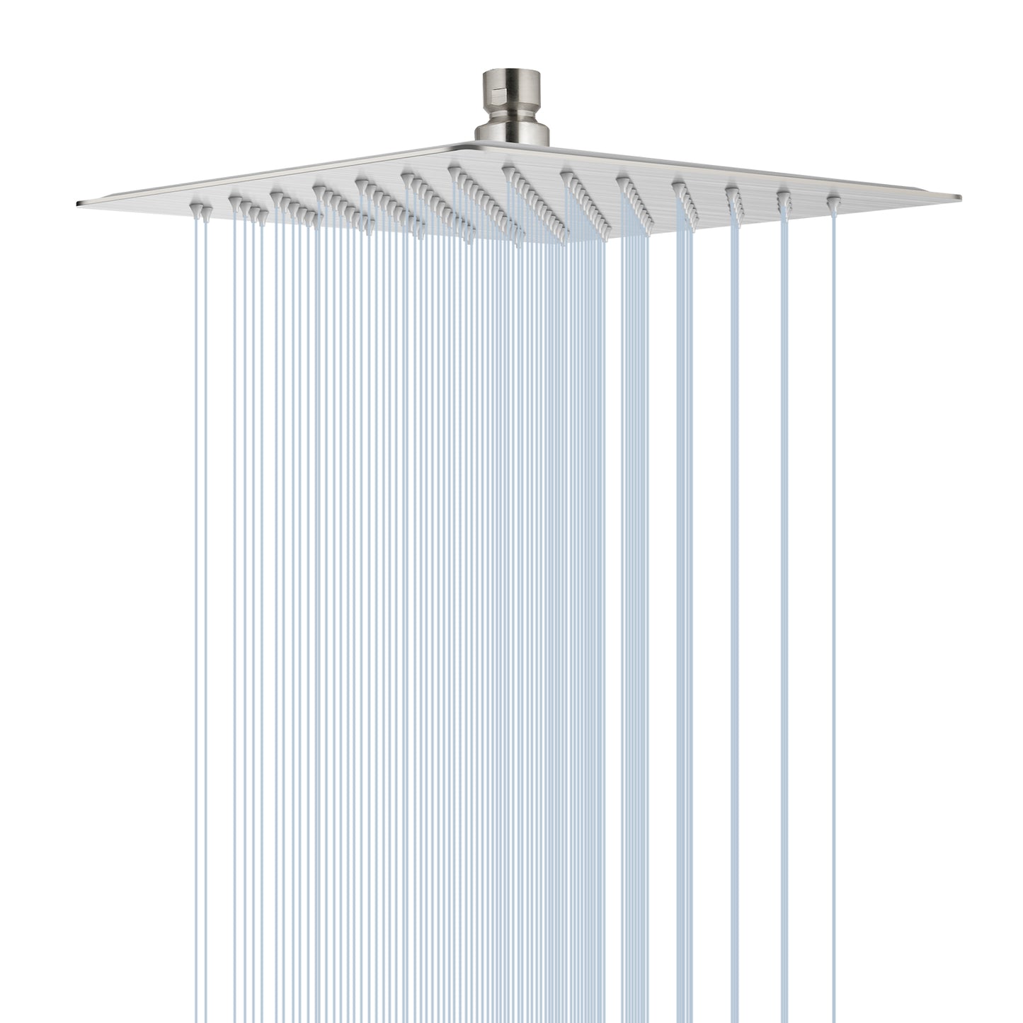 
                  
                    Midanya 10 inch Rainfall Shower Head Square Stainless Steel Rain Showerhead High Pressure Waterfall Crackproof Coverage with Silicone Nozzle 1/16" Ultra Thin Design Swivel Connector
                  
                