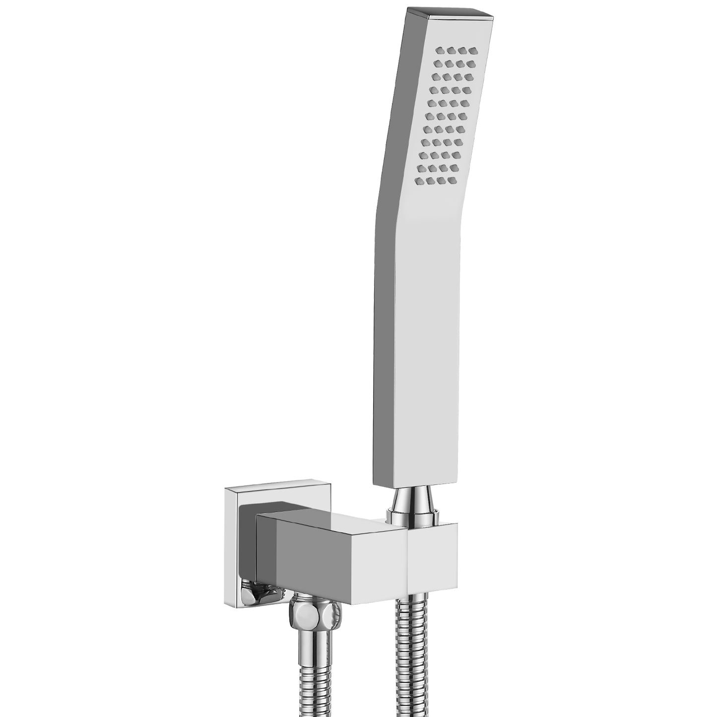 
                  
                    Midanya Bathroom Shower Handheld Spray Curved SUS304 Stainless Steel High Pressure Wall Mount with Wall Connector, Shower Holder and 60-inch Flexible Shower Hose Hand Shower Set
                  
                