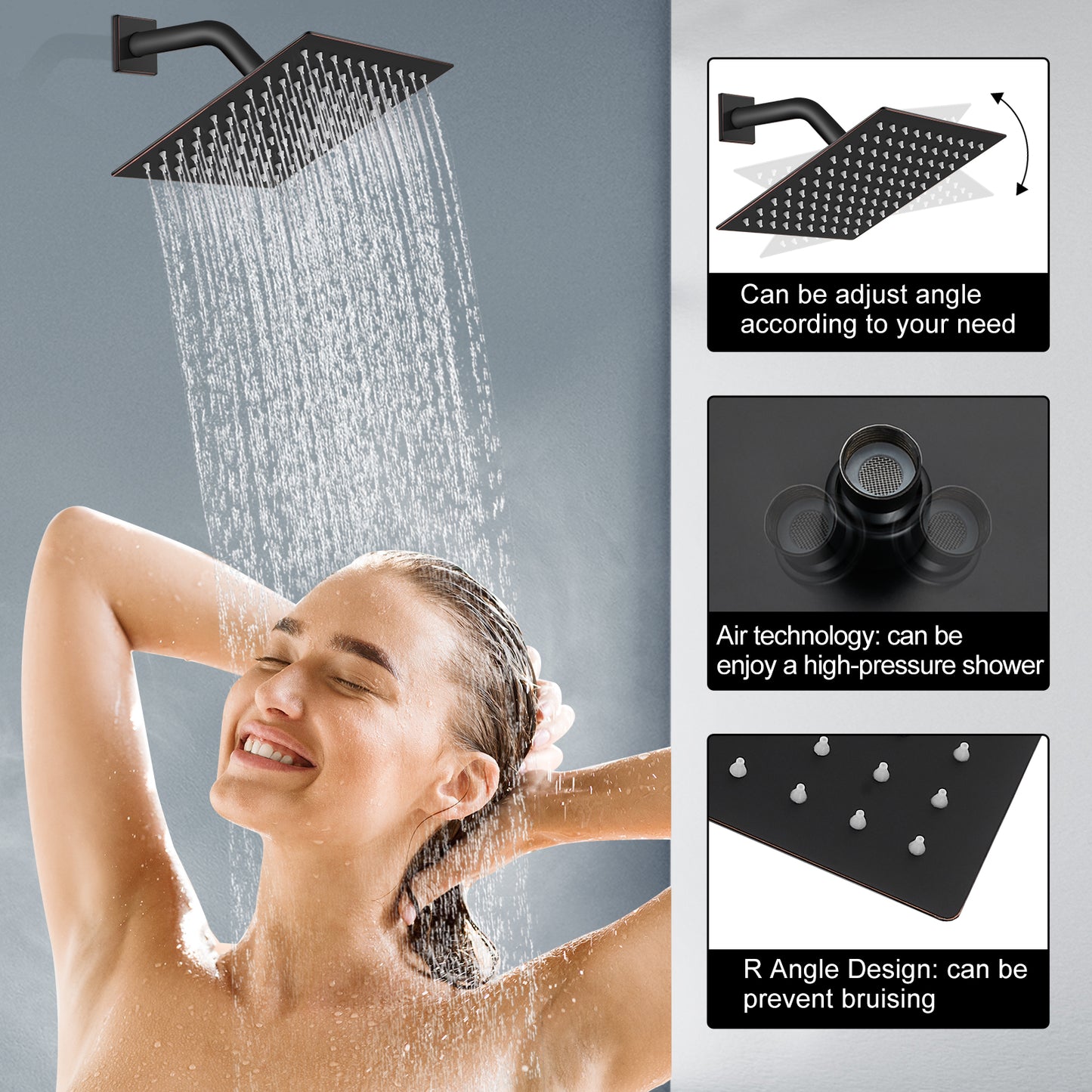
                  
                    Midanya Tub and Shower Faucet Set Shower System with 8-Inch Rain Shower Head and Waterfall Tub Faucet Wall Mount Shower Valve and Trim Kit Included
                  
                
