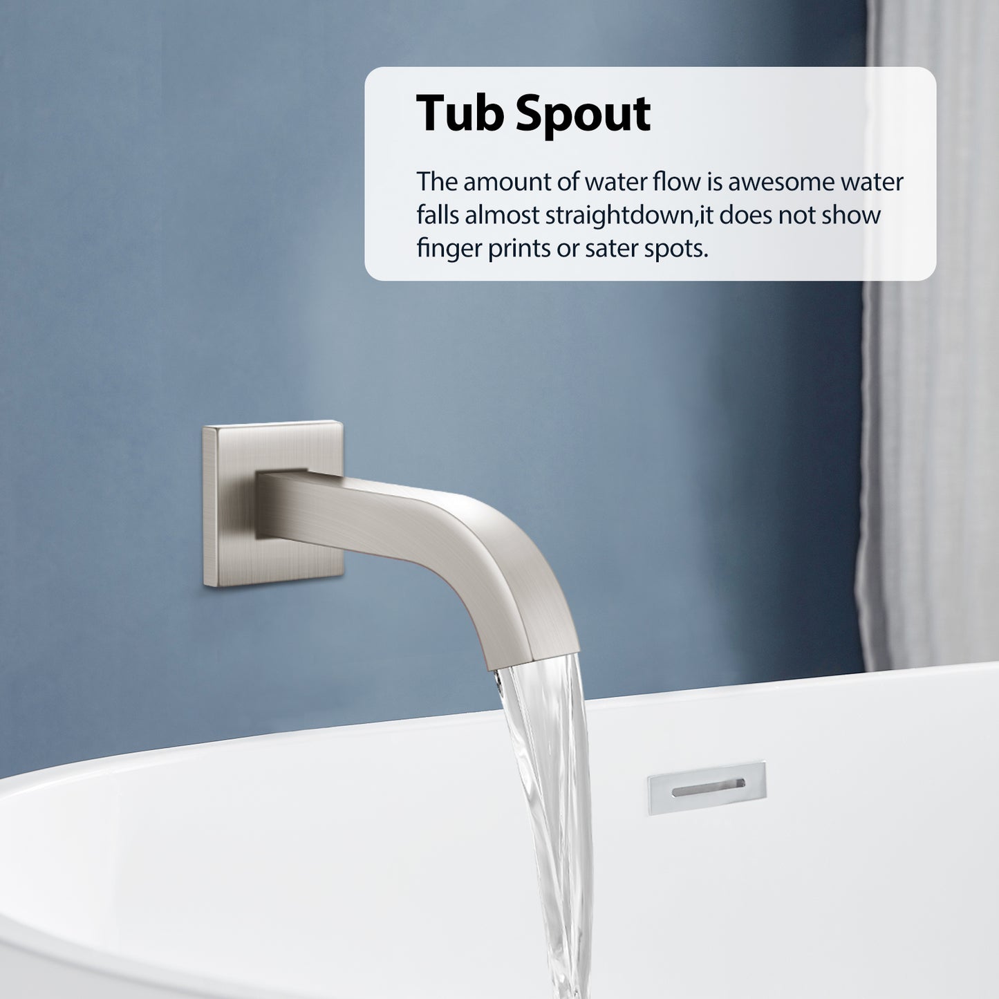
                  
                    Midanya Tub and Shower Faucet Set Shower System with 8-Inch Rain Shower Head and Tub Spout Wall Mount Shower Valve and Trim Kit Included
                  
                