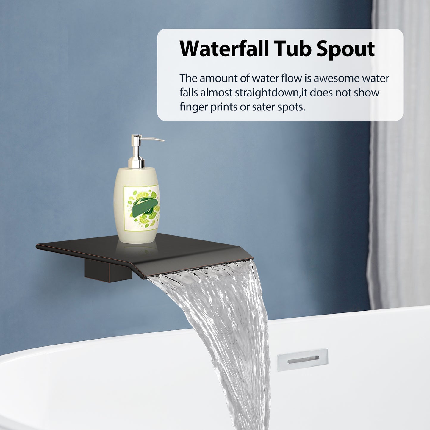 
                  
                    Midanya Tub and Shower Faucet Set Shower System with 8-Inch Rain Shower Head and Waterfall Tub Faucet Wall Mount Shower Valve and Trim Kit Included
                  
                