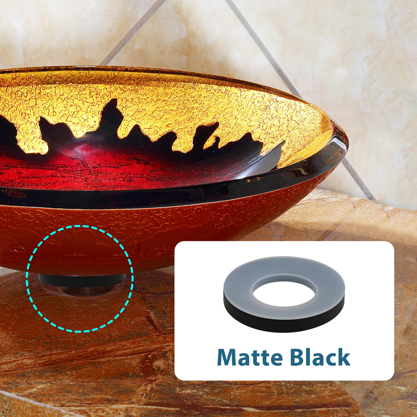 
                  
                    Bathroom Vessel Sink Mounting Ring  Solid Brass Bathroom Vessel Sink Base Mounting Ring Bathroom Vessel Sink Gasket Glass Sink Base
                  
                