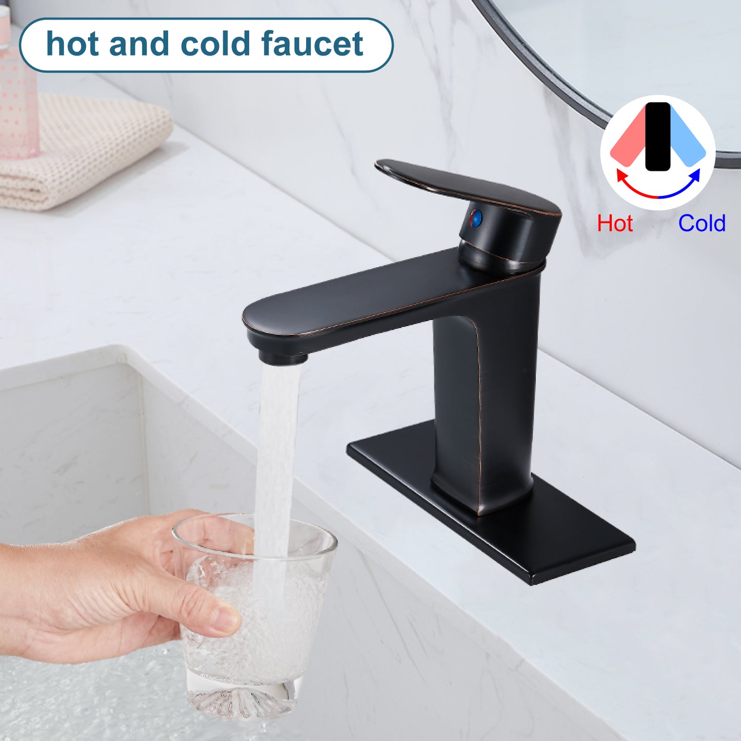 
                  
                    Midanya Bathroom Sink Faucet Single Handle Deck Mount Pop Up Drain with Overflow Included 1 Hole Lavatory Vanity Tap Drain Assembly Modern Commercial
                  
                