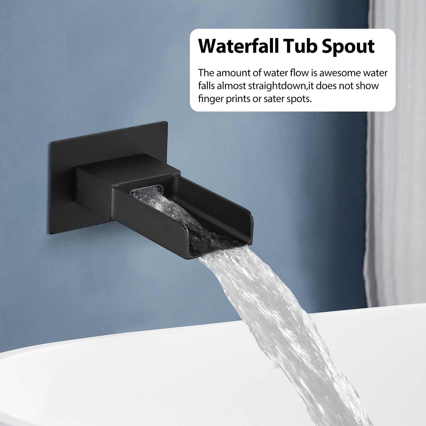 
                  
                    Midanya Bathroom Shower System 10 Inch Rainfall Shower Head with Handheld Spary Wall Mount Tub Spout Combo Set Rough-in Valve 3 Function Mixer Shower Faucet Luxury
                  
                