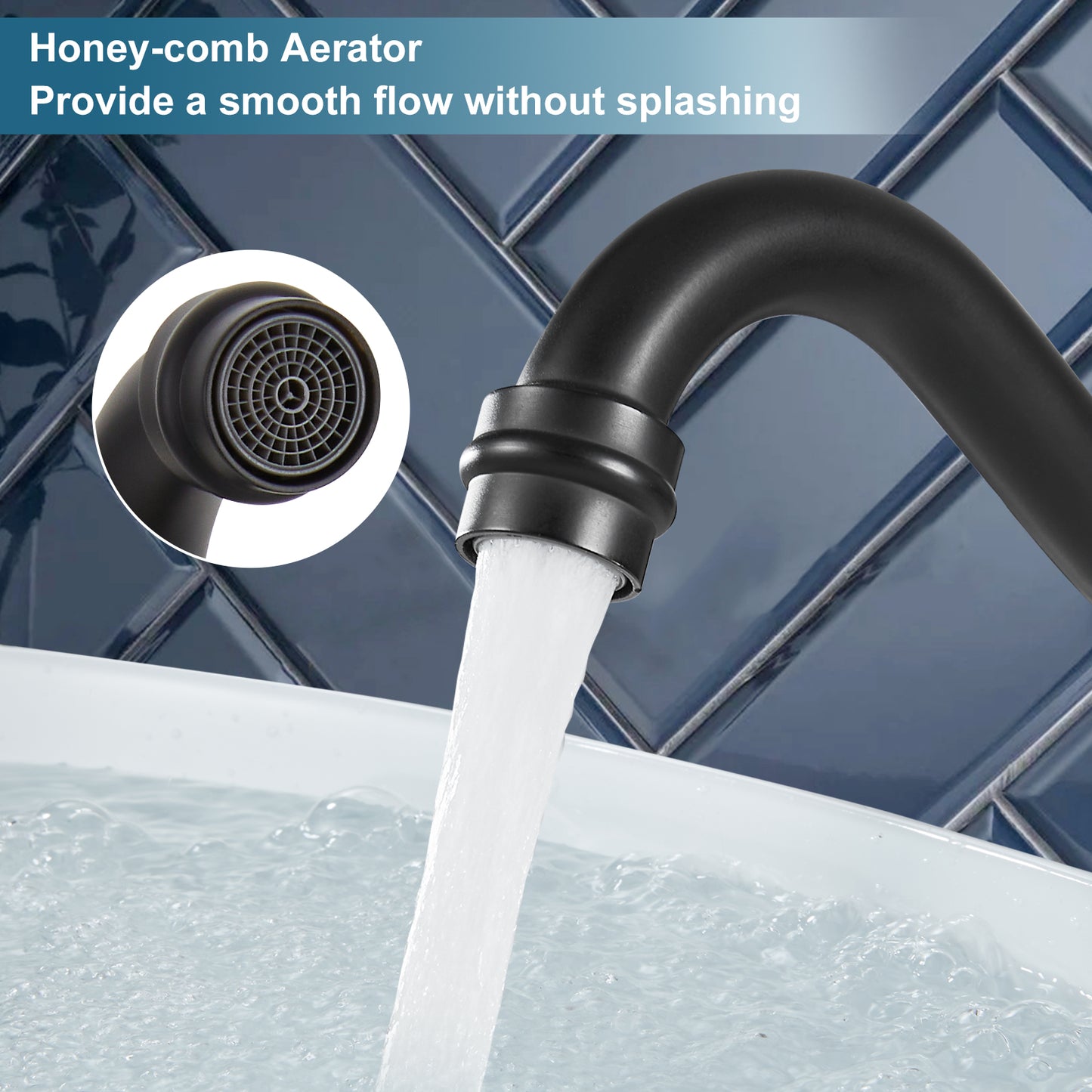 
                  
                    Midanya Bathroom Sink Faucet Widespread Wall Mount 3 Holes 2 Cross Knobs Brass Lavatory Vessel Basin Mixer Tap Mixing Spout Double Handles Commercial with Hot and Cold Signs
                  
                