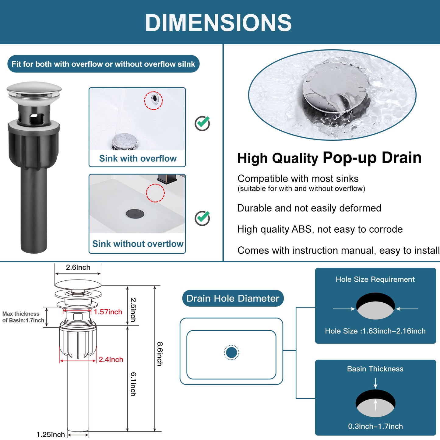 
                  
                    Midanya Waterfall Bathroom Faucet 1 Hole Single Handle Sink Vanity Faucet Wide Mouth Spout with with Pop Up Drain and Deck Mount Plate Lavatory Modern Commercial Mixer Tap
                  
                