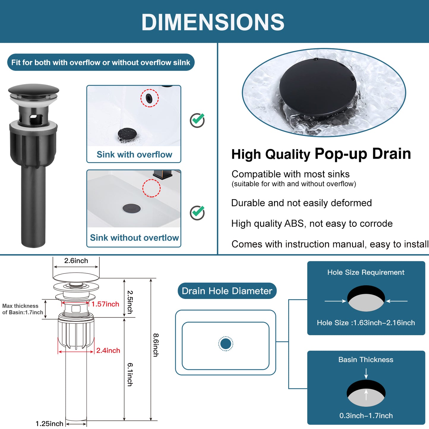 
                  
                    Midanya Waterfall Bathroom Faucet 1 Hole Single Handle Sink Vanity Faucet Wide Mouth Spout with with Pop Up Drain and Deck Mount Plate Lavatory Modern Commercial Mixer Tap
                  
                