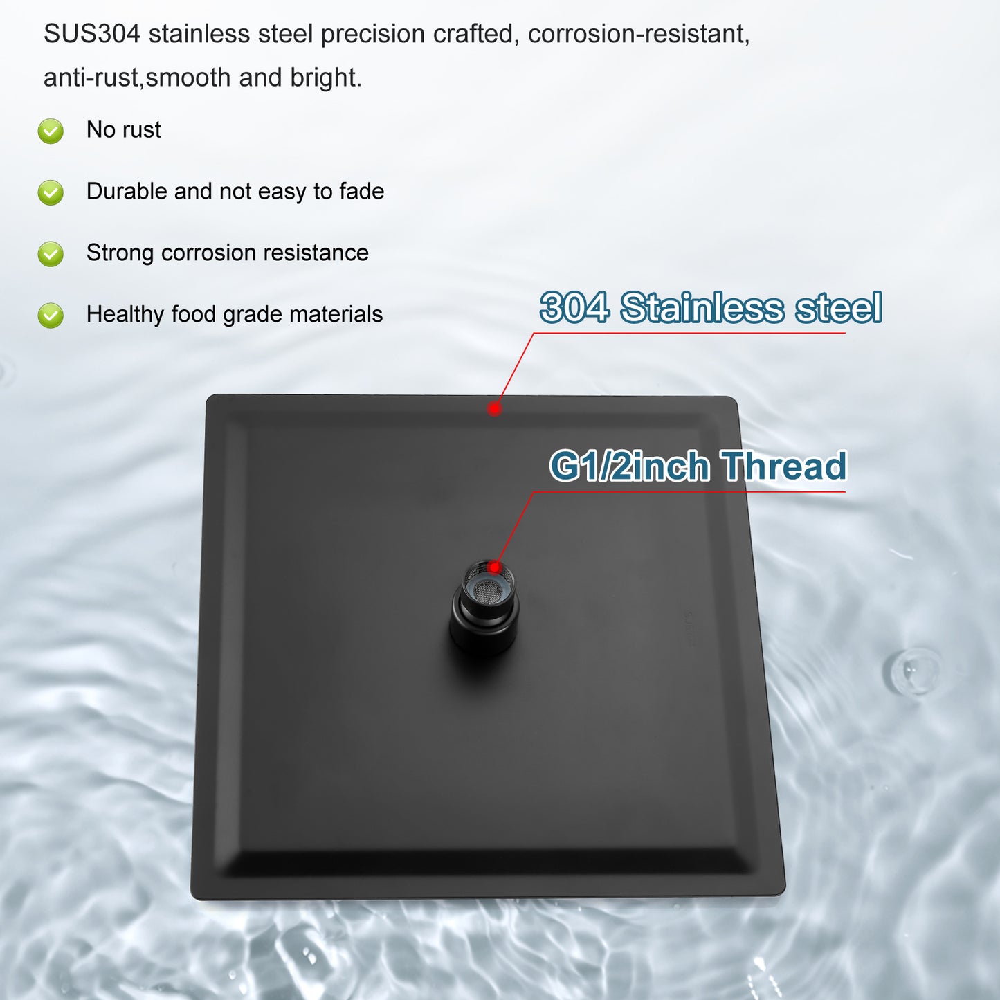 
                  
                    Midanya Rain Shower System Wall Mount Shower Faucet Set 8 Inch Square High Pressure Showerhead with Hand Sprayer Rough-In Valve Body and Trim Included Mixer Shower Combo Set Bathroom
                  
                